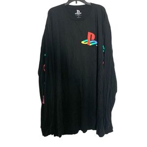Vintage Sony PlayStation Black Long Sleeve T-Shirt